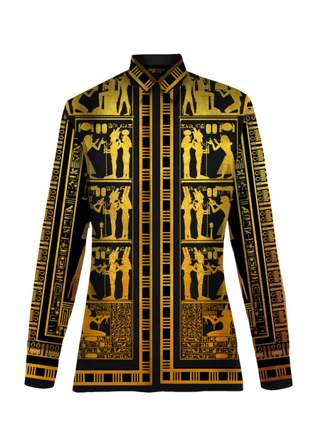 Golden Shrine of Asar Dress Shirt  ramomar ny