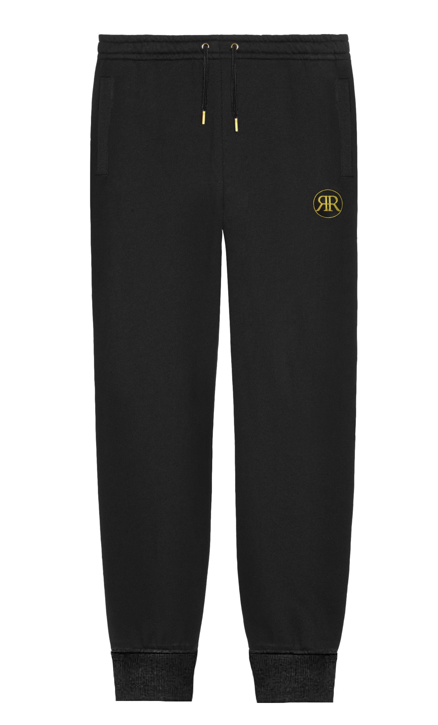 Black and gold sweatpants hotsell