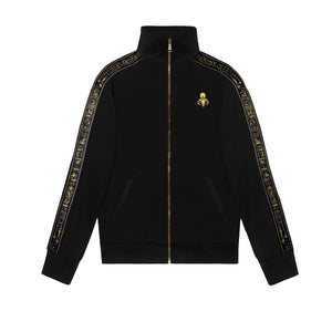 Black & Gold NebMaatRa Ceremonial Trim Tracksuit Jacket