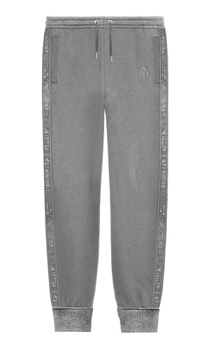 Gray Cerimonial Trim Sweatpants