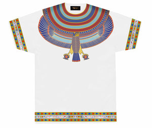 White Horus Collar T-Shirt
