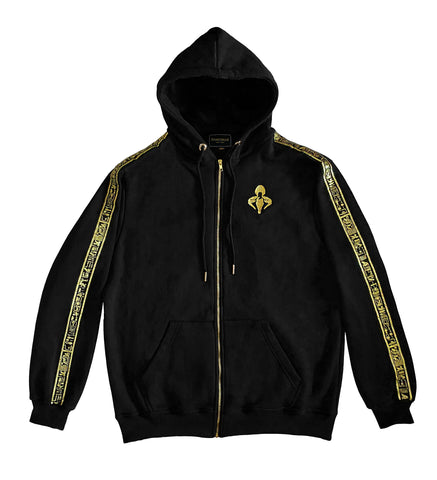 Black and hotsell gold hoodie mens