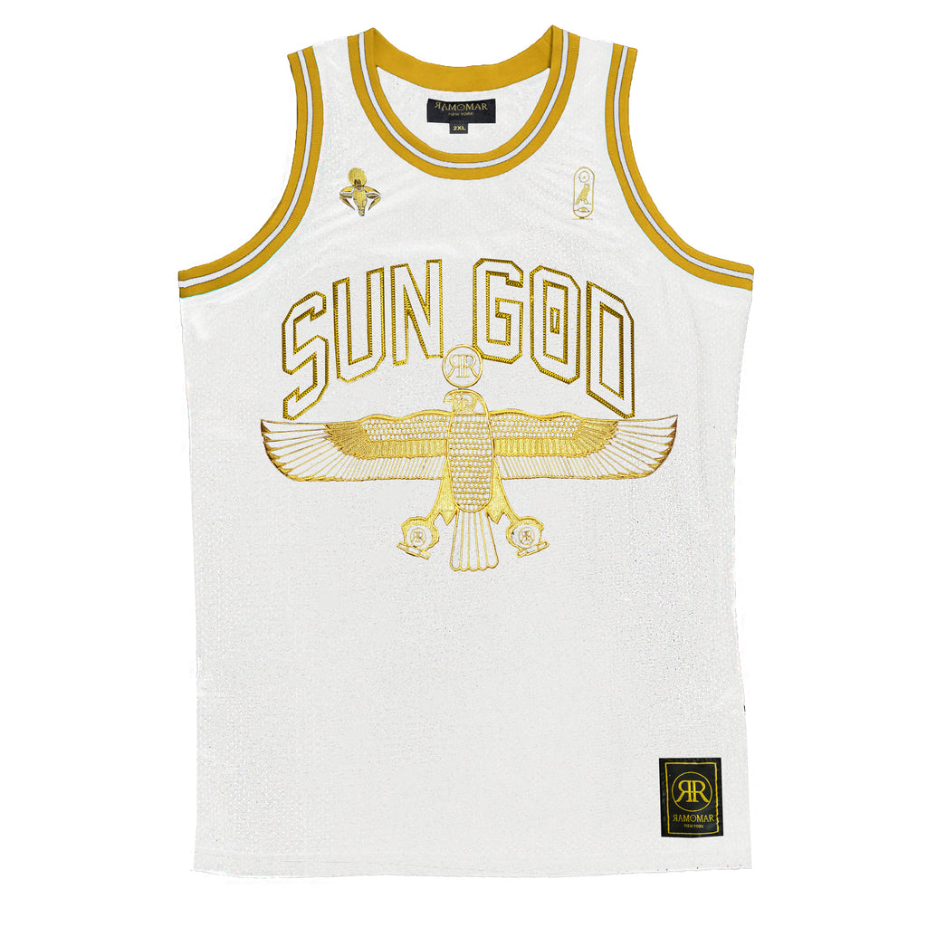 Sun God White & Gold Jersey